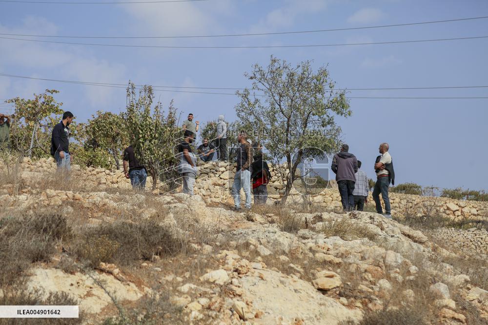Palestinians Protest Against Israeli Settlers Near Hebron - Palestine
