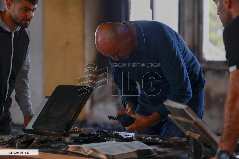 West Bank Mosque Arson Attack - Palestine