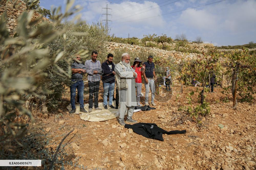 Palestinians Protest Against Israeli Settlers Near Hebron - Palestine