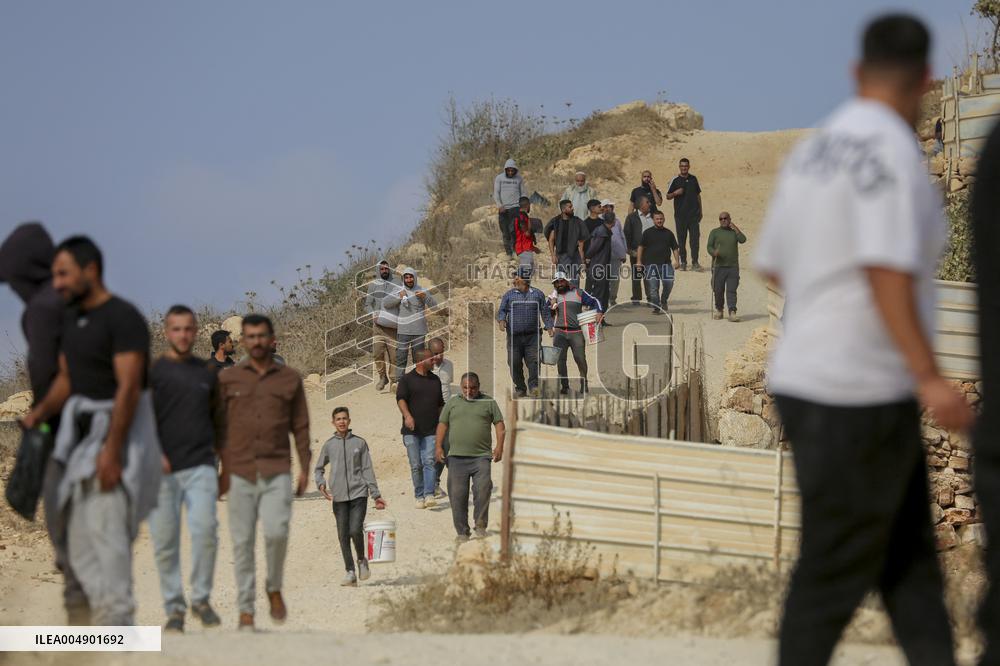 Palestinians Protest Against Israeli Settlers Near Hebron - Palestine