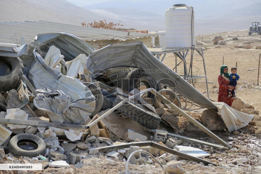 Army Razes South Hebron Structures - Palestine