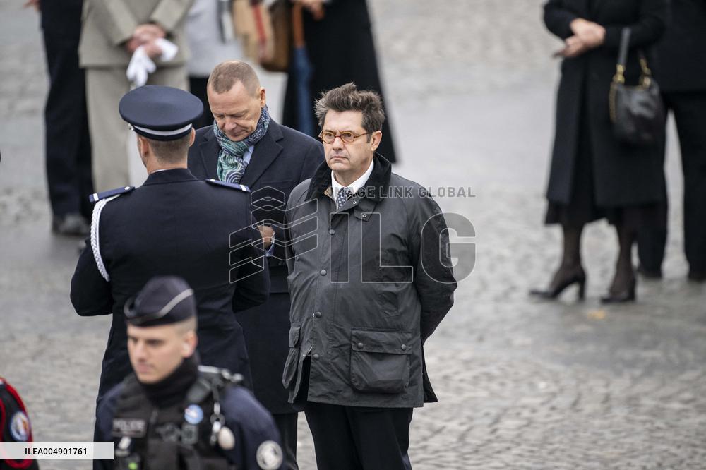 Georges-Francois Leclerc, Bruno Roger, Olivier Alexanian At Elysee Palace - Paris
