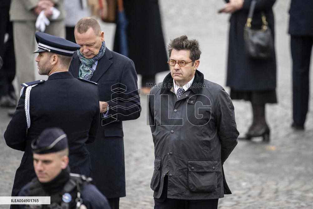 Georges-Francois Leclerc, Bruno Roger, Olivier Alexanian At Elysee Palace - Paris