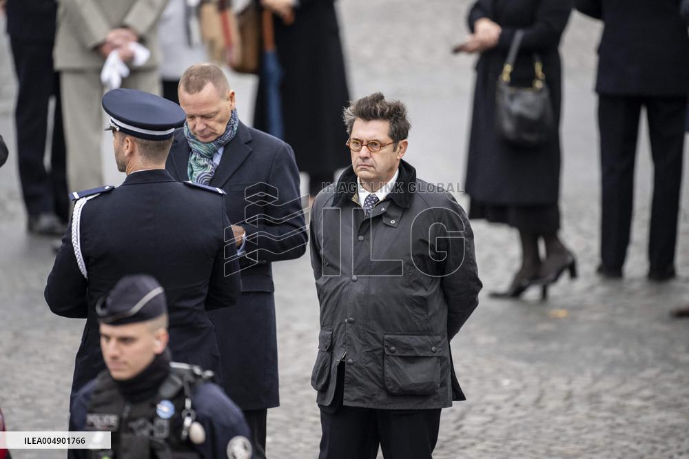 Georges-Francois Leclerc, Bruno Roger, Olivier Alexanian At Elysee Palace - Paris