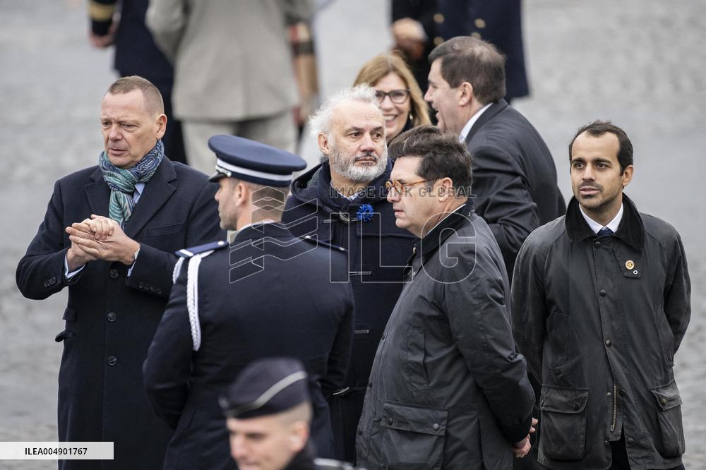 Georges-Francois Leclerc, Bruno Roger, Olivier Alexanian At Elysee Palace - Paris
