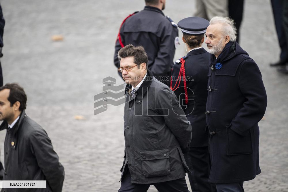 Georges-Francois Leclerc, Bruno Roger, Olivier Alexanian At Elysee Palace - Paris