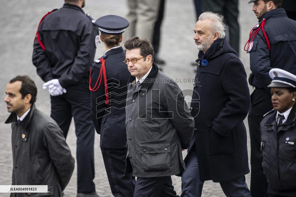 Georges-Francois Leclerc, Bruno Roger, Olivier Alexanian At Elysee Palace - Paris