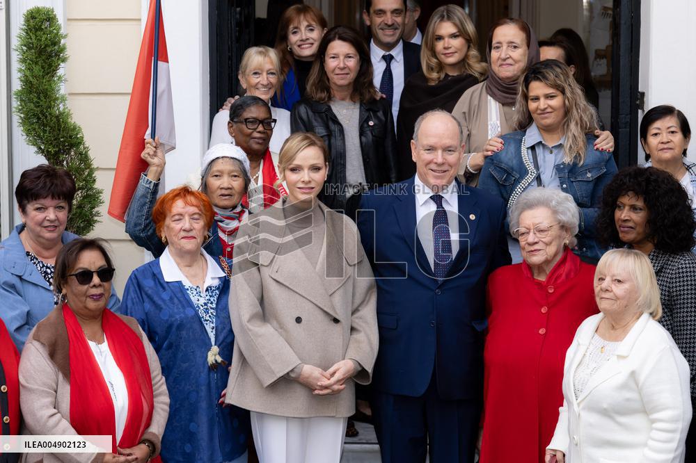NO TABLOID - Monaco National Day Gifts Distribution at the Red Cross