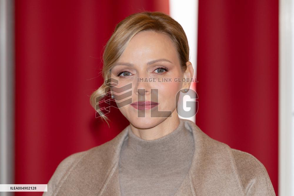 NO TABLOID - Monaco National Day Gifts Distribution at the Red Cross