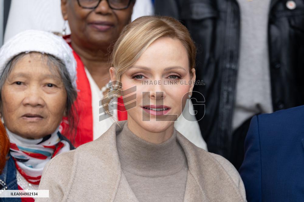 NO TABLOID - Monaco National Day Gifts Distribution at the Red Cross