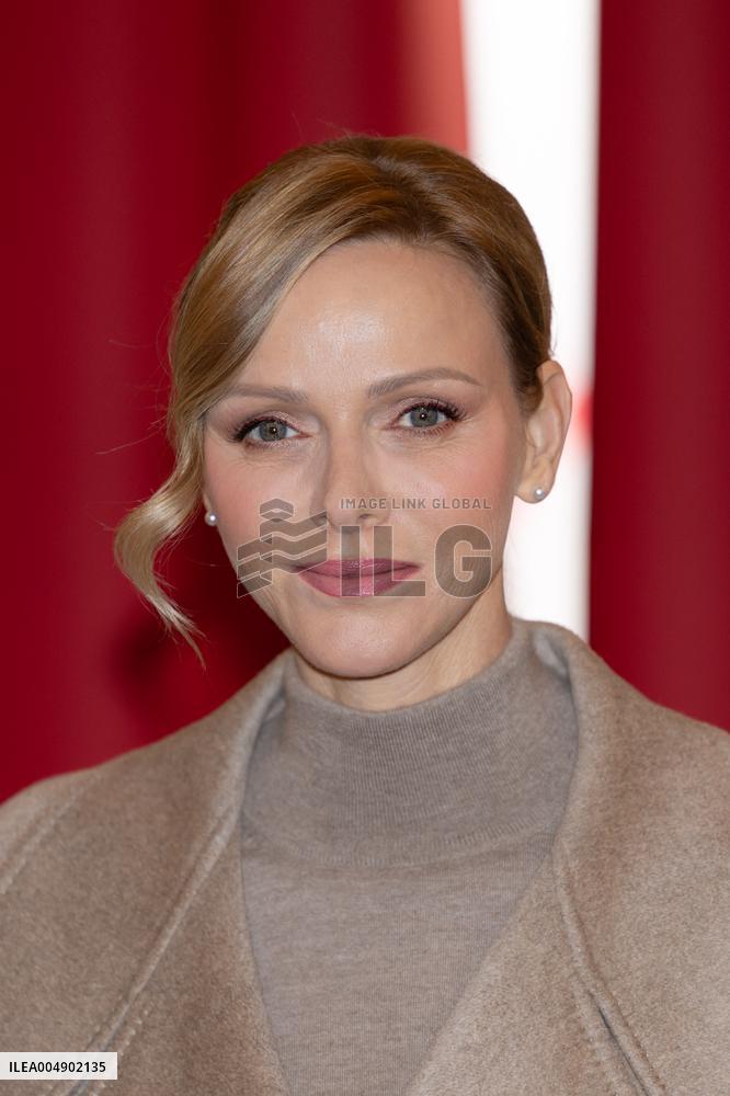 NO TABLOID - Monaco National Day Gifts Distribution at the Red Cross