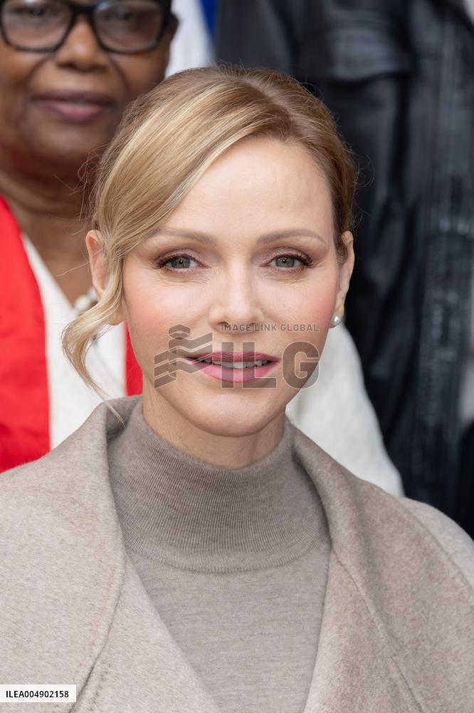 NO TABLOID - Monaco National Day Gifts Distribution at the Red Cross