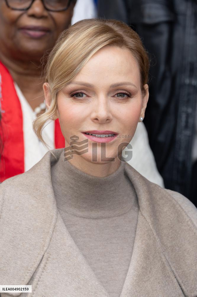 NO TABLOID - Monaco National Day Gifts Distribution at the Red Cross