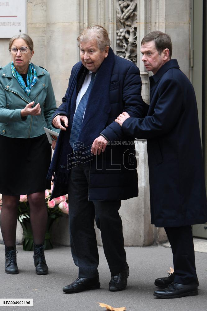 Louis Schweitzer Funeral - Paris