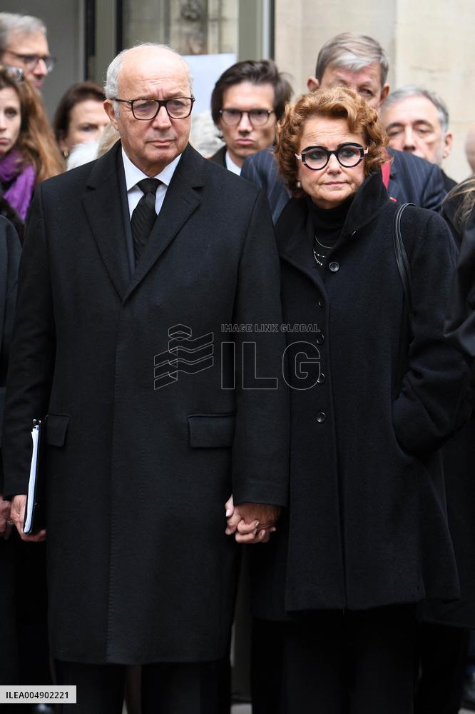 Louis Schweitzer Funeral - Paris