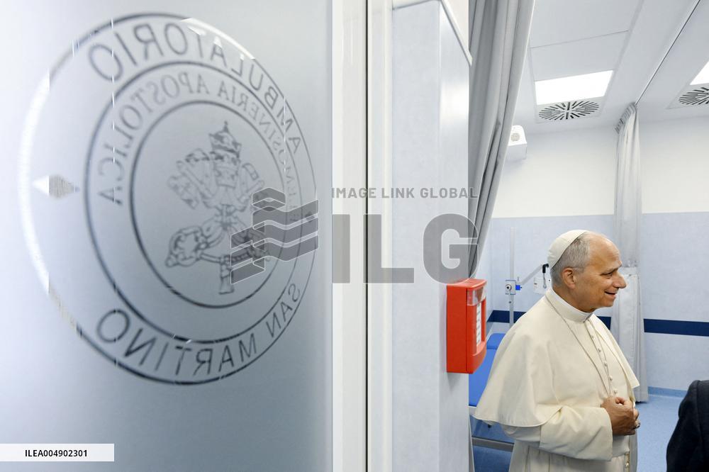 Pope Leo XIV inaugurates Outpatient Center For the Poor At The Vatican