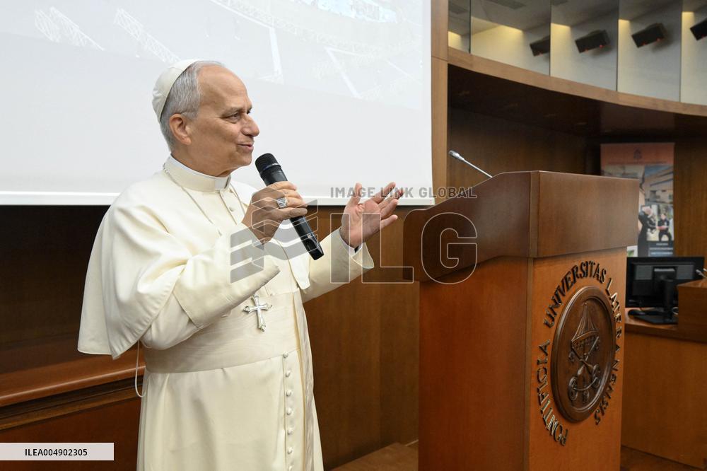 Pope Leo XIV visits the Pontifical Lateran University - Rome