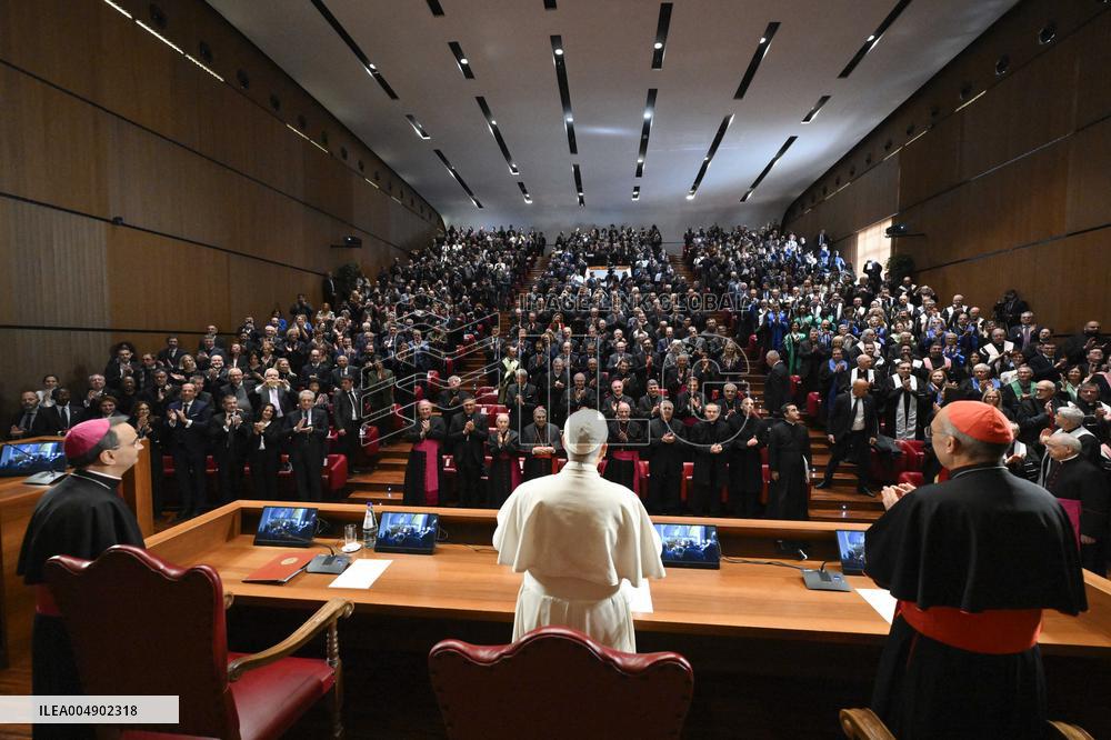 Pope Leo XIV visits the Pontifical Lateran University - Rome