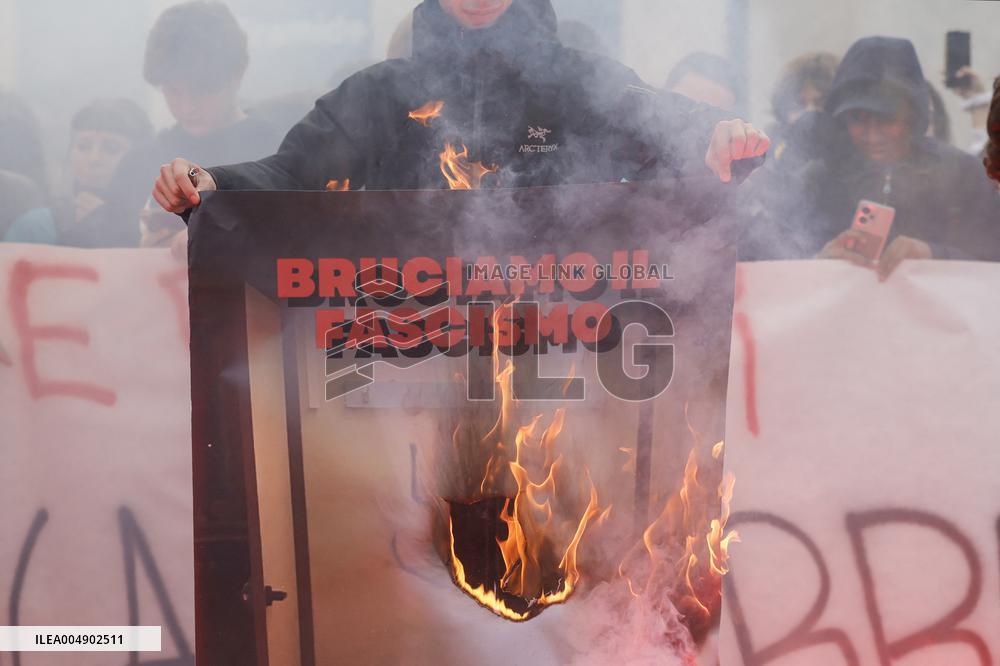 Student Strike And Protest Against Meloni - Rom