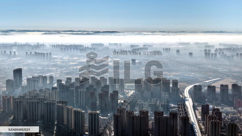 Skyscrapers Amid Mist - China