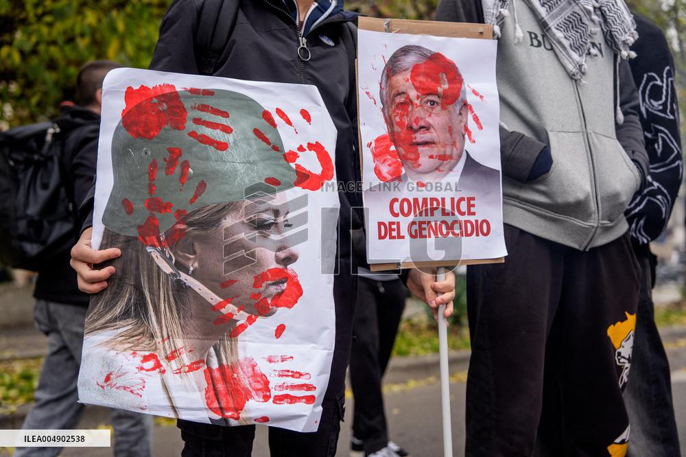 Student Protest Against Meloni And Climate Action - Mila