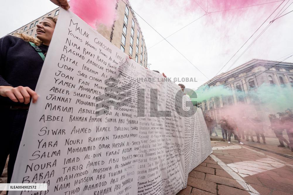 Student Protest Against Meloni And Climate Action - Mila