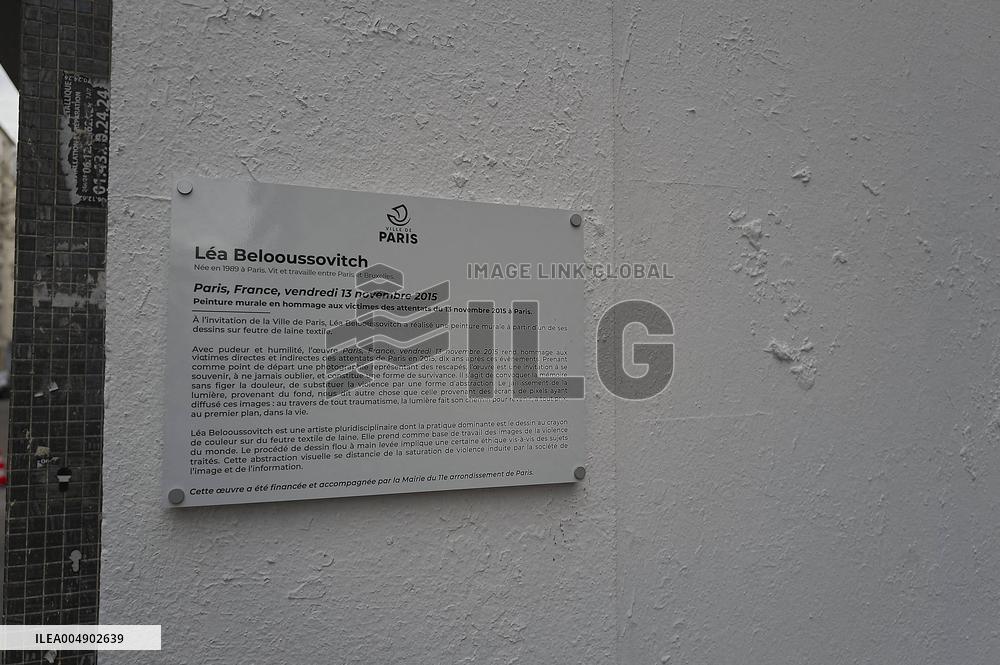 Mural in Tribute to The Victims of The 13 November Attacks - Paris