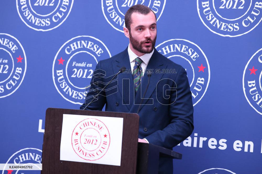 Exclusive - Louis Sarkozy at Chinese Business Club Lunch - Paris