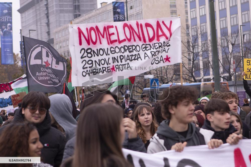 No Meloni Day Protest - Italy