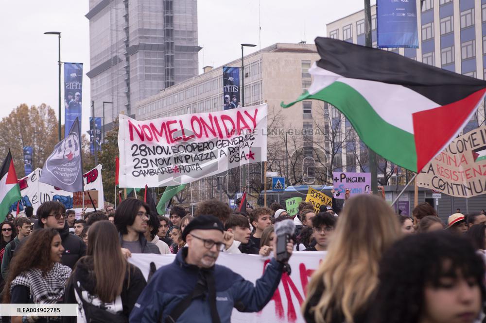 No Meloni Day Protest - Italy
