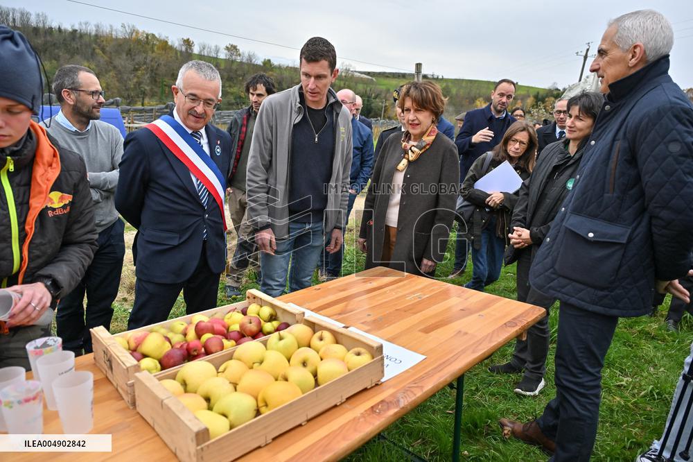 Annie Genevard Visits the Rhone Region - France