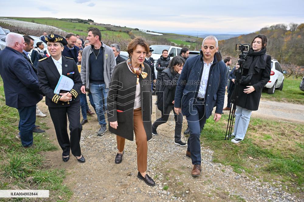 Annie Genevard Visits the Rhone Region - France