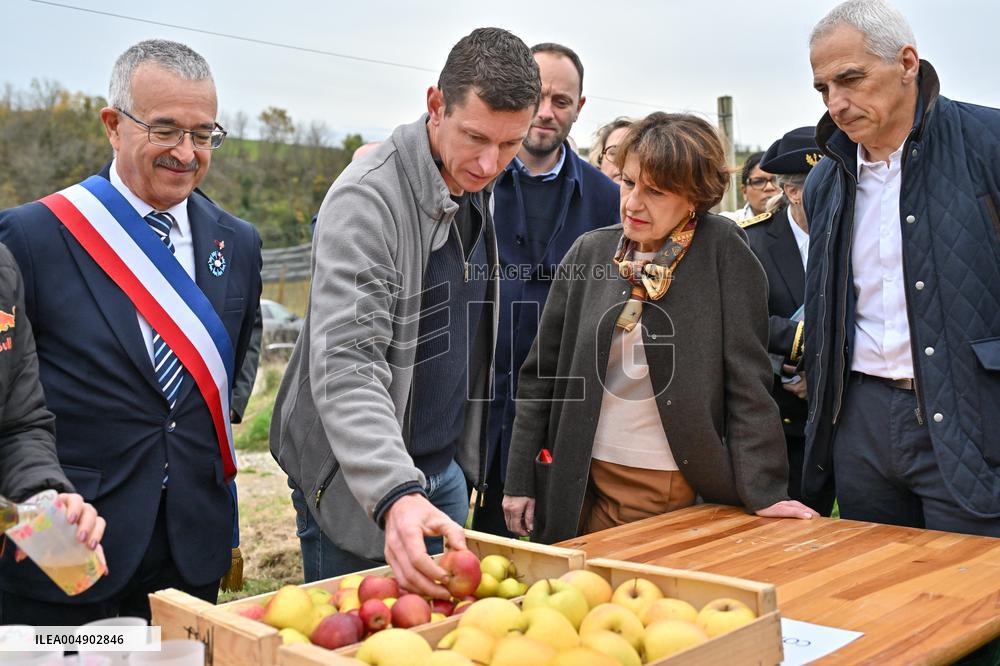 Annie Genevard Visits the Rhone Region - France