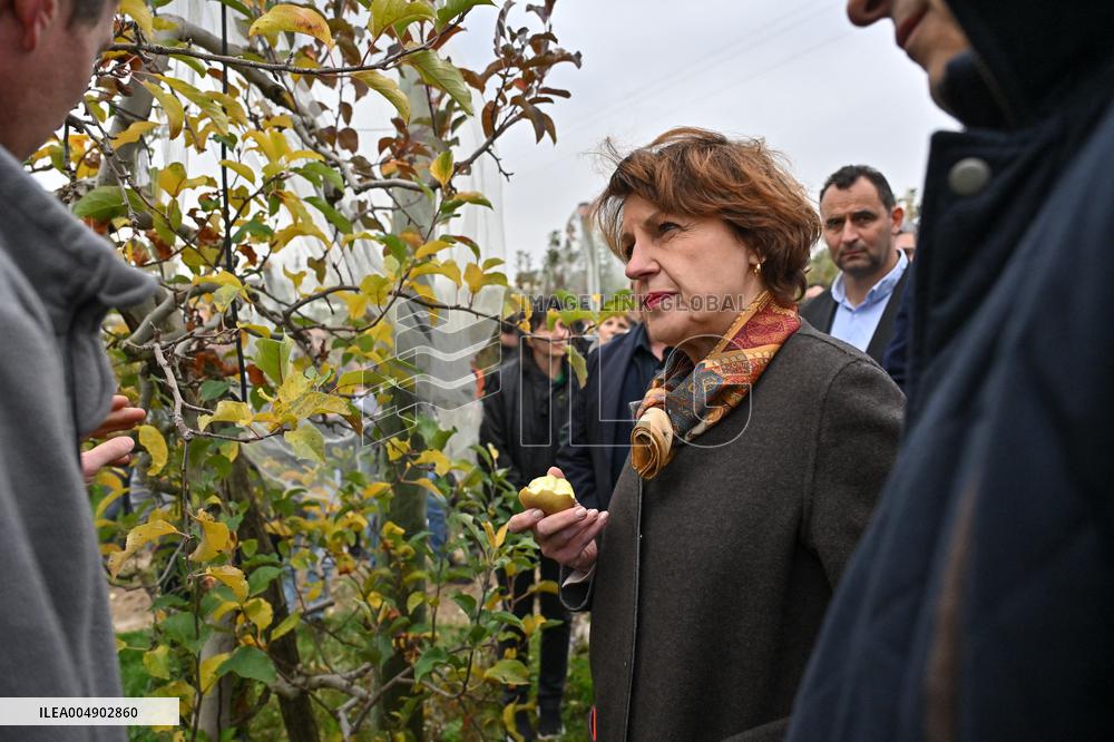 Annie Genevard Visits the Rhone Region - France