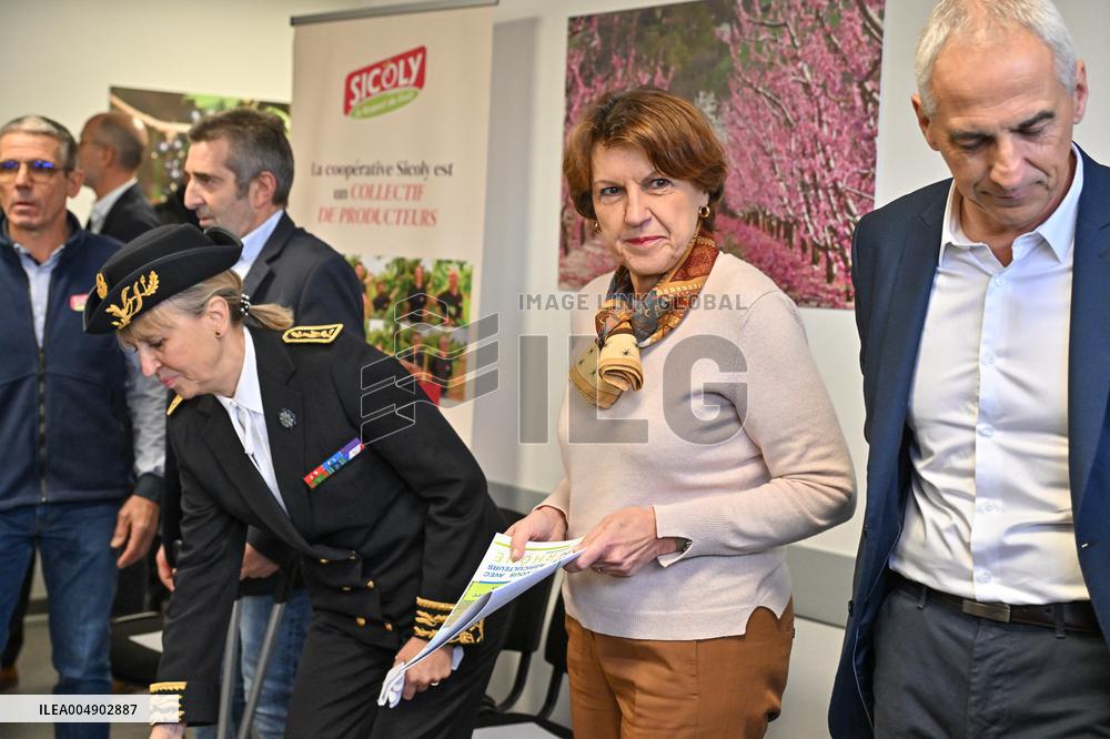 Annie Genevard Visits the Rhone Region - France