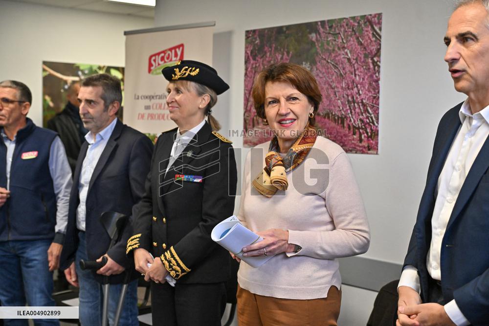 Annie Genevard Visits the Rhone Region - France