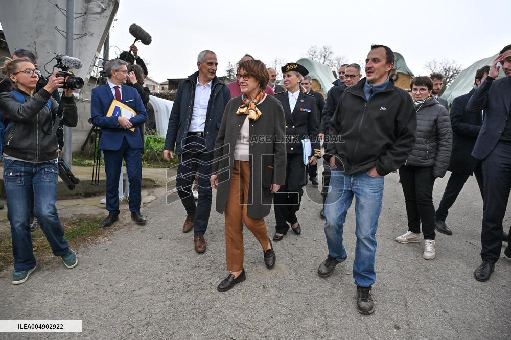 Annie Genevard Visits the Rhone Region - France