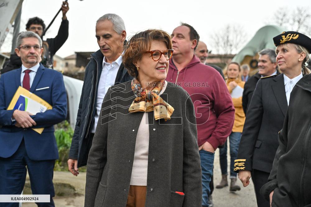 Annie Genevard Visits the Rhone Region - France