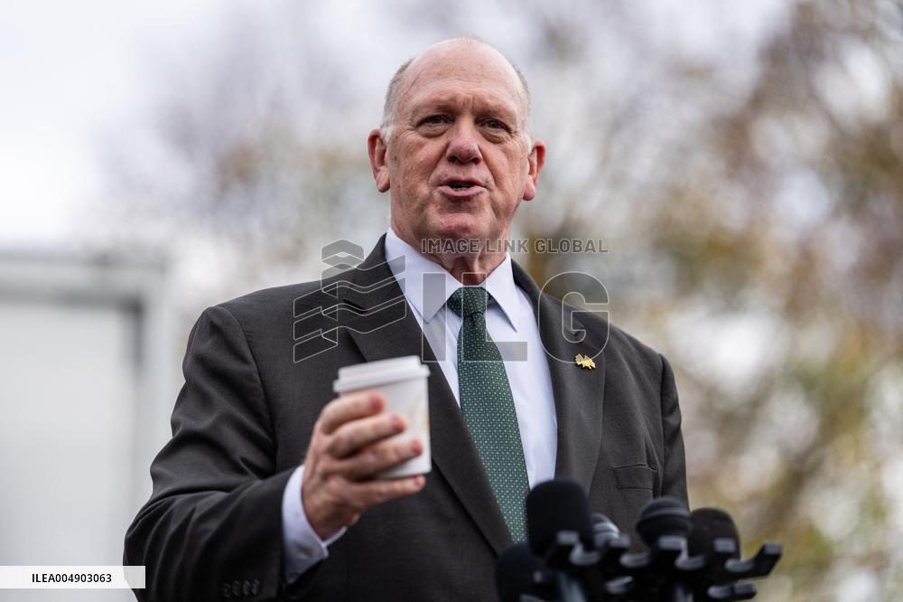 Tom Homan Speaks To Press Outside White House - Washington