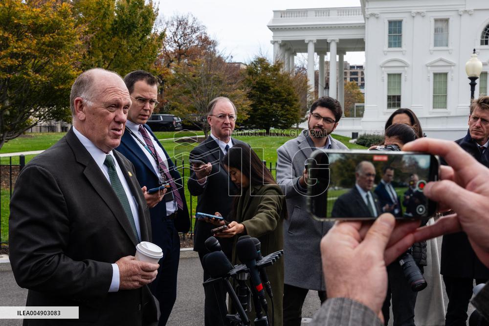 Tom Homan Speaks To Press Outside White House - Washington