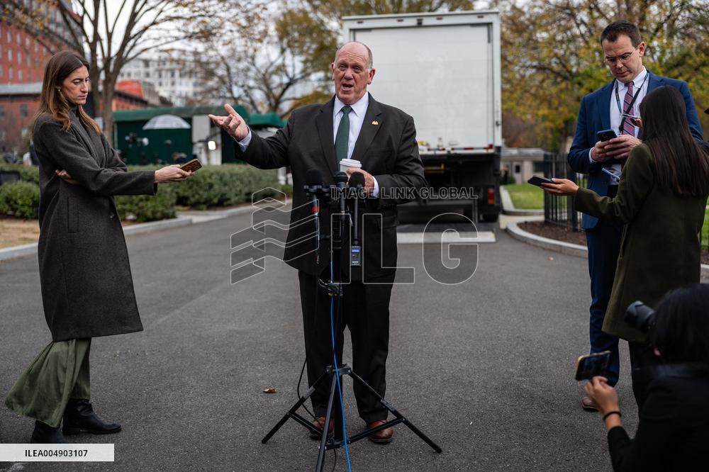 Tom Homan Speaks To Press Outside White House - Washington