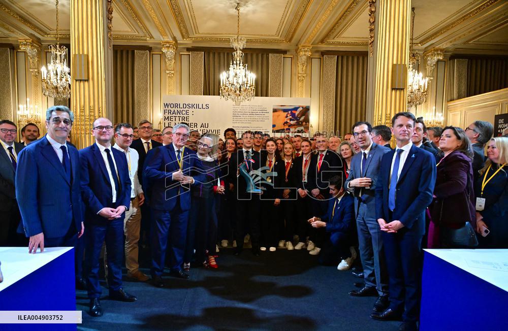 Inauguration by President Macron of 5th edition of the Great Exhibition of Made in France - Paris