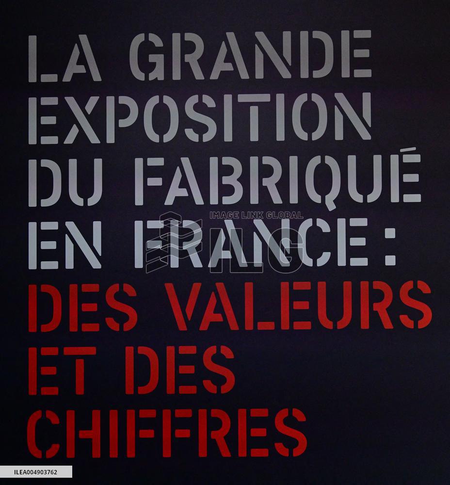 Inauguration by President Macron of 5th edition of the Great Exhibition of Made in France - Paris