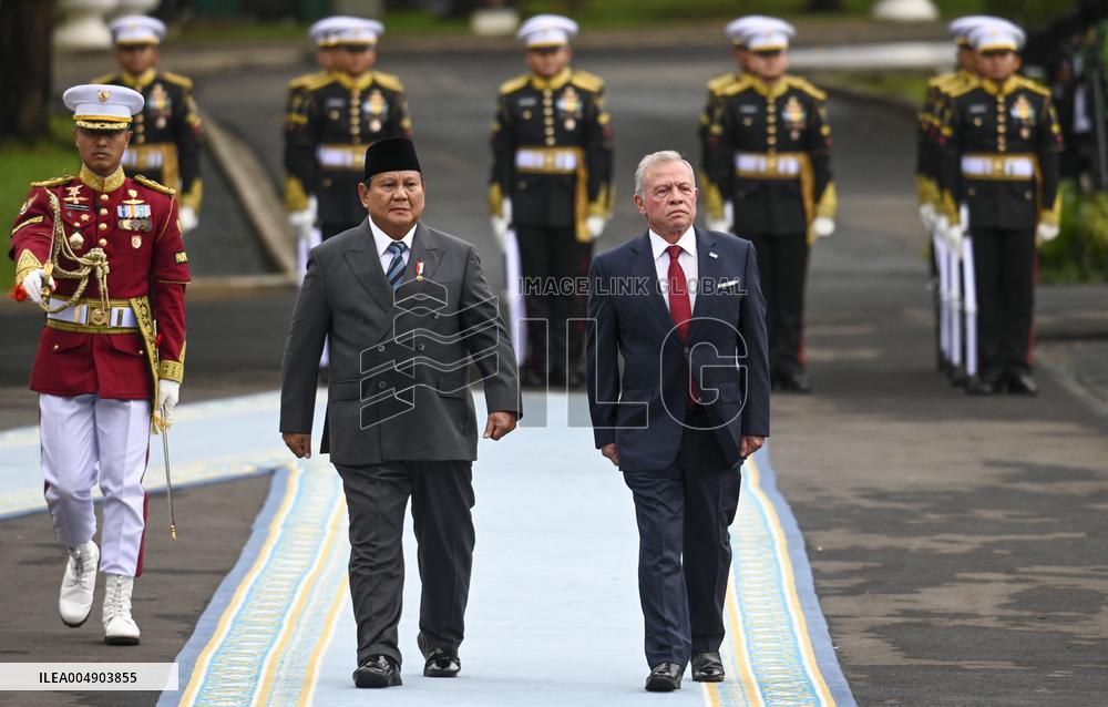 King Abdullah II of Jordan on visit in Indonesia