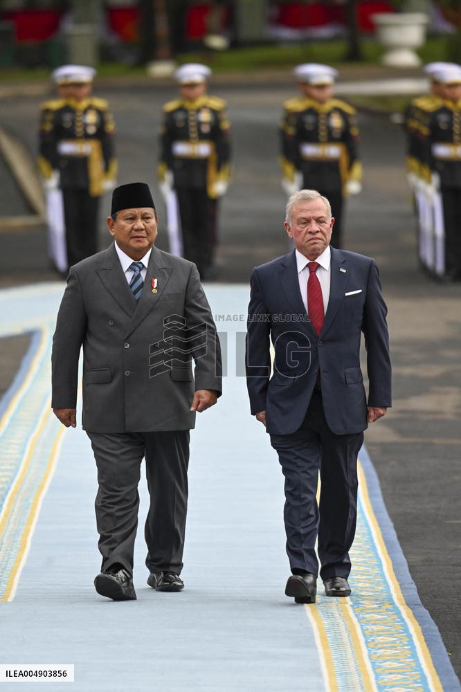 King Abdullah II of Jordan on visit in Indonesia