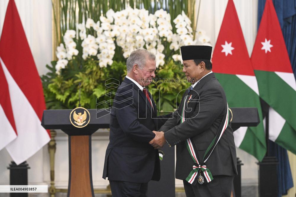 King Abdullah II of Jordan on visit in Indonesia