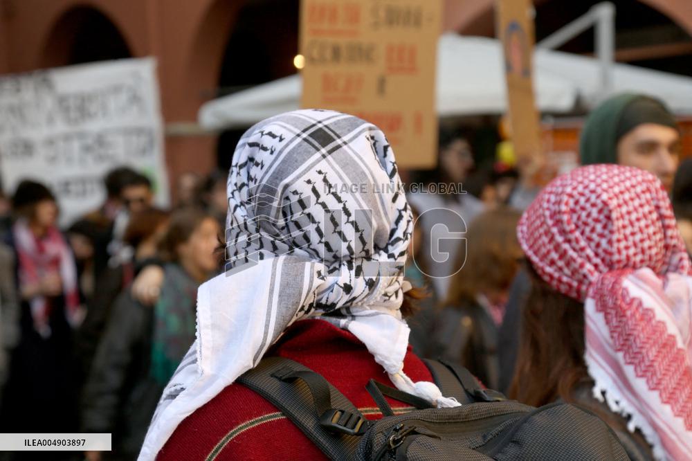 No Meloni Day demonstration - Bologna