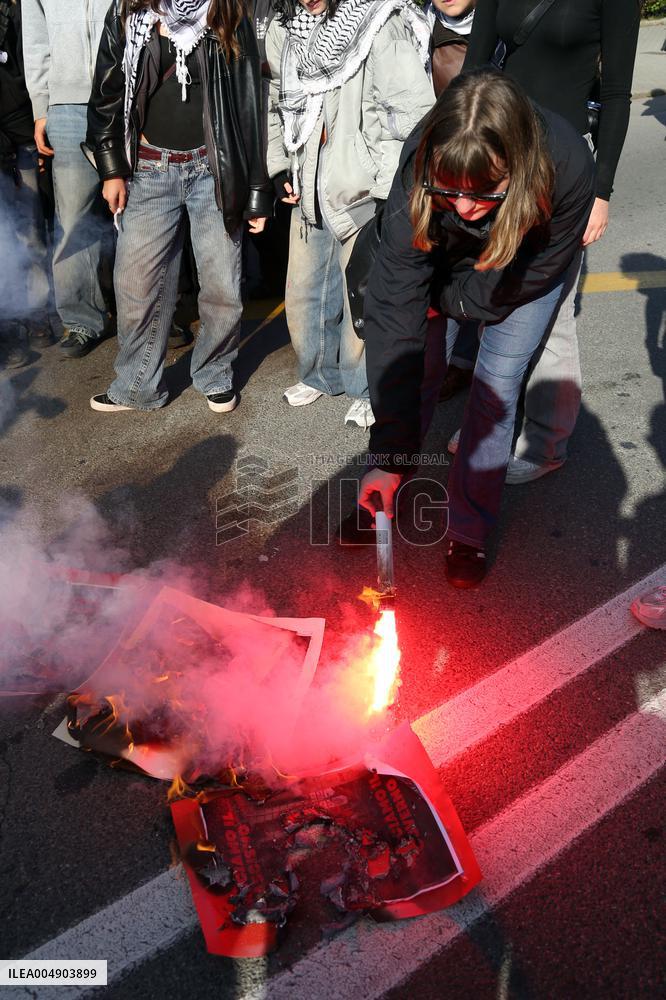 No Meloni Day demonstration - Bologna