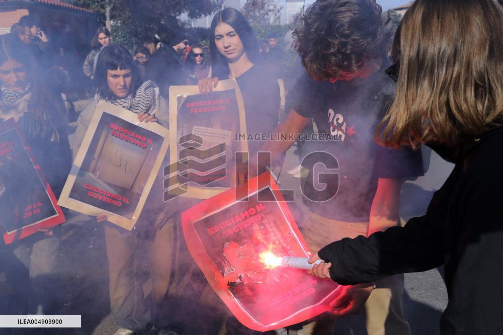 No Meloni Day demonstration - Bologna