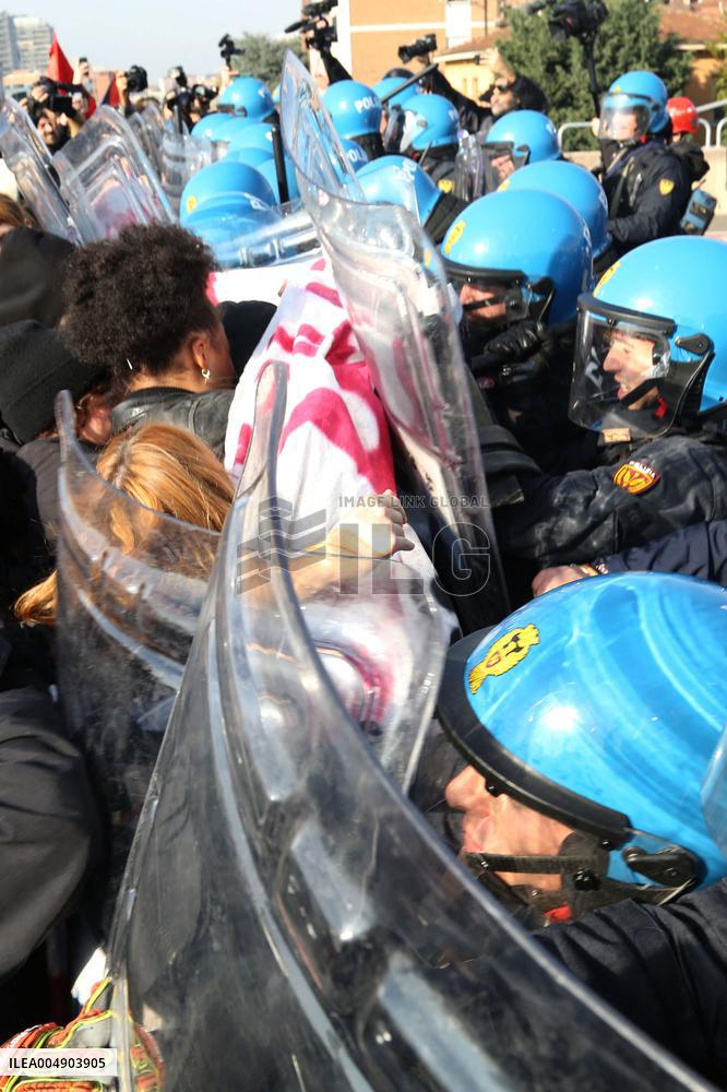 No Meloni Day demonstration - Bologna